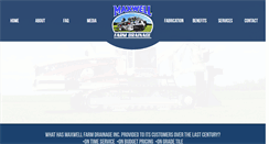 Desktop Screenshot of maxwellfarmdrainage.com