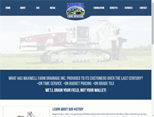 Tablet Screenshot of maxwellfarmdrainage.com